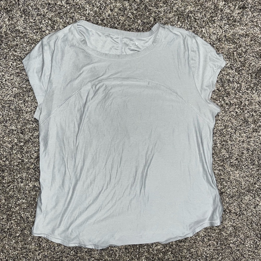 Women's Old Navy Active Tee Gray Size Medium - Picture 2 of 7